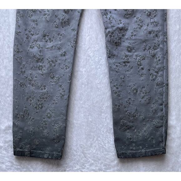 MADELEINE Slim Five Pocket with Flock Print Ombré Effect in Sage Green, Size 8P - Picture 13 of 16